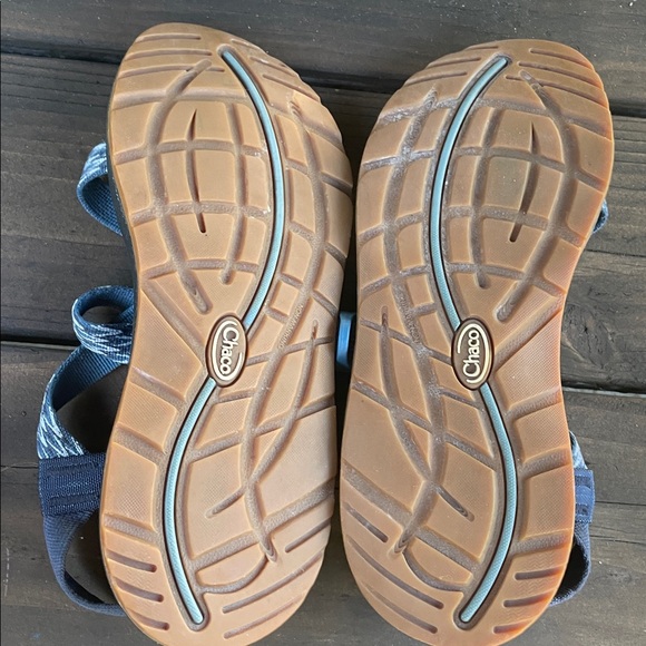 Blue Patterned Sandals - Picture 3 of 4